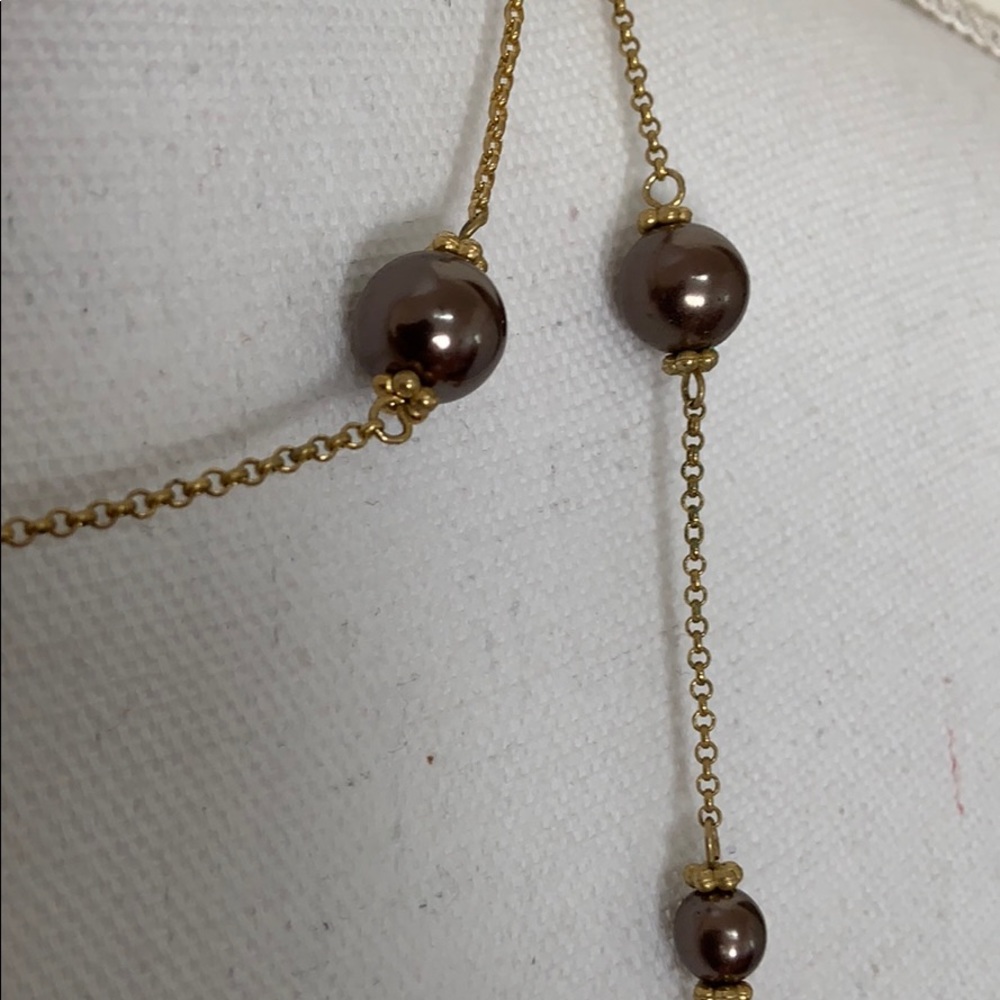 Long Single Strand “Pearl” Necklace With Clasp - Picture 4 of 5